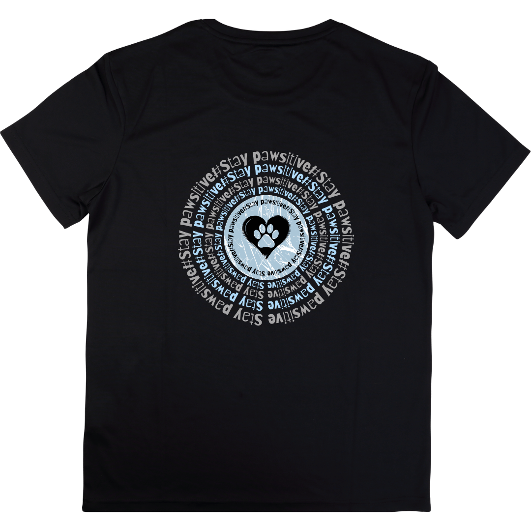 Stay Pawsitive Unisex Classic Crew T-Shirt