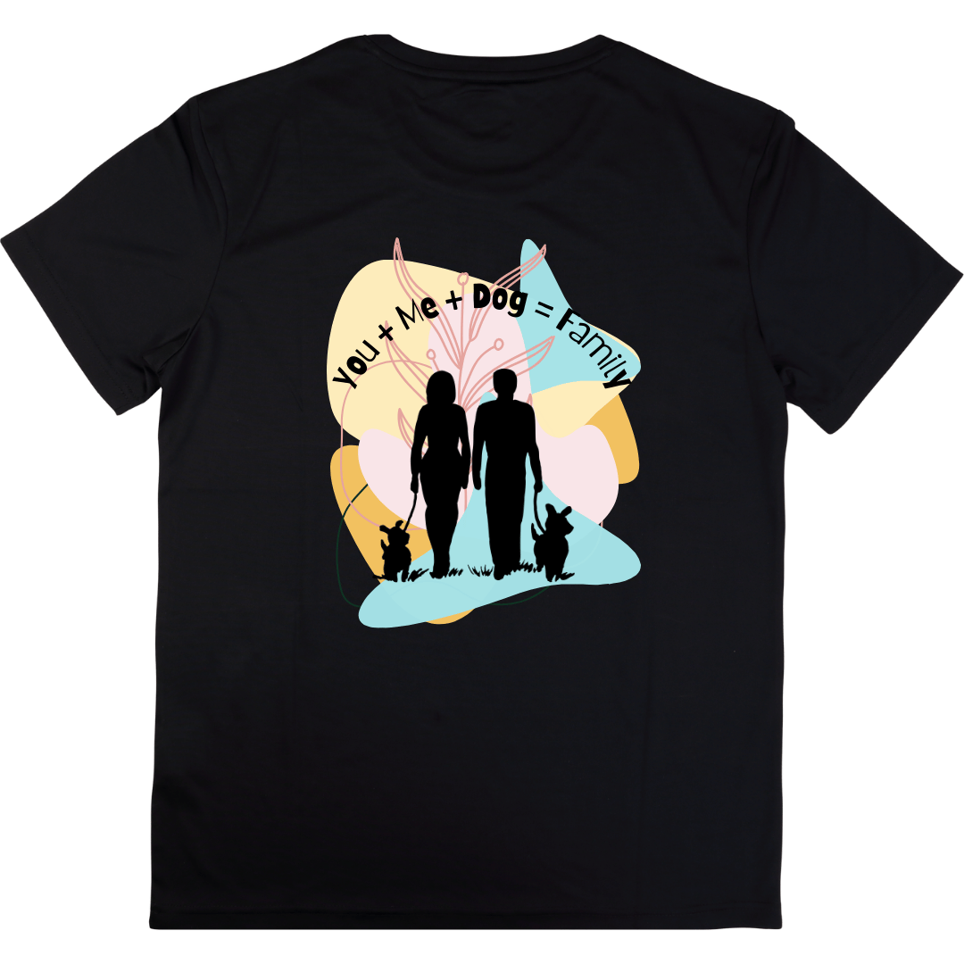 You+me +Dog= Family Unisex Classic Crew T-Shirt
