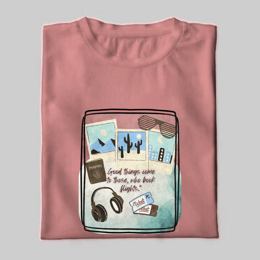 Book Flights Unisex Classic Crew T-Shirt