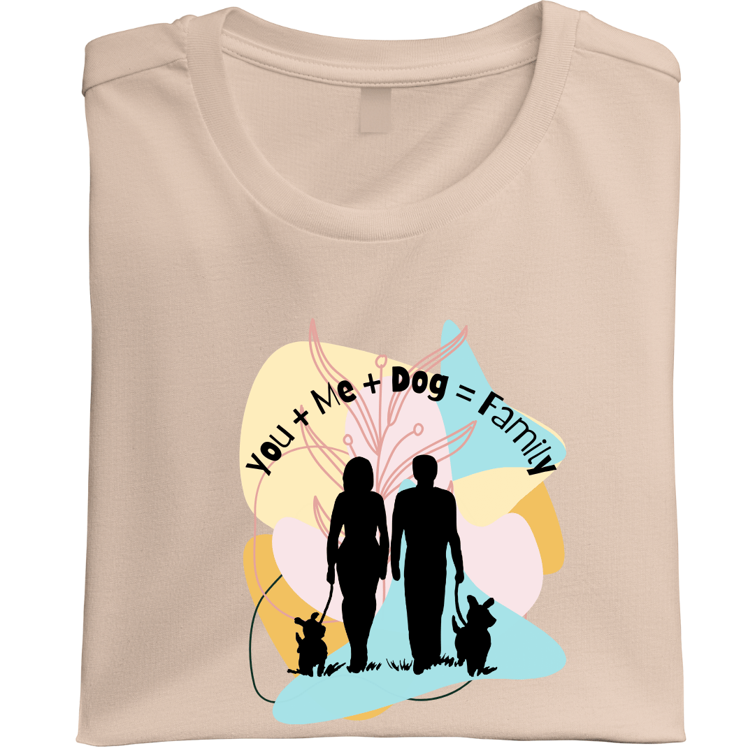 You+me +Dog= Family Unisex Classic Crew T-Shirt