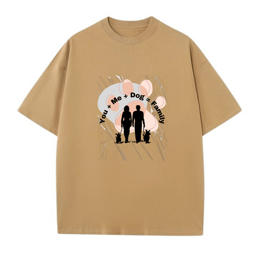 You +Me+ Dog + Family Unisex Classic Crew T-Shirt