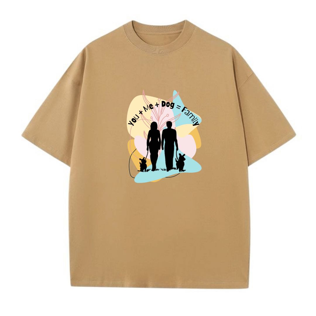 You+me +Dog= Family Unisex Classic Crew T-Shirt